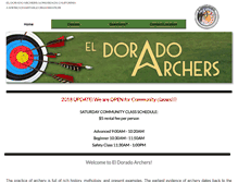 Tablet Screenshot of eldoradoarchers.com